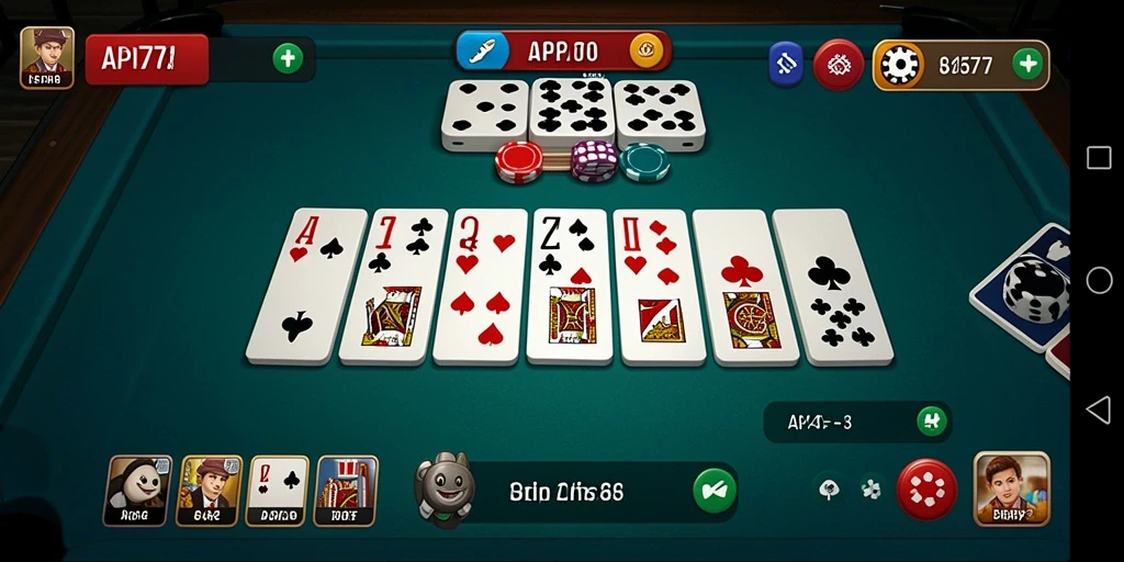 Screenshot gameplay API77 menunjukkan aksi seru permainan Domino.