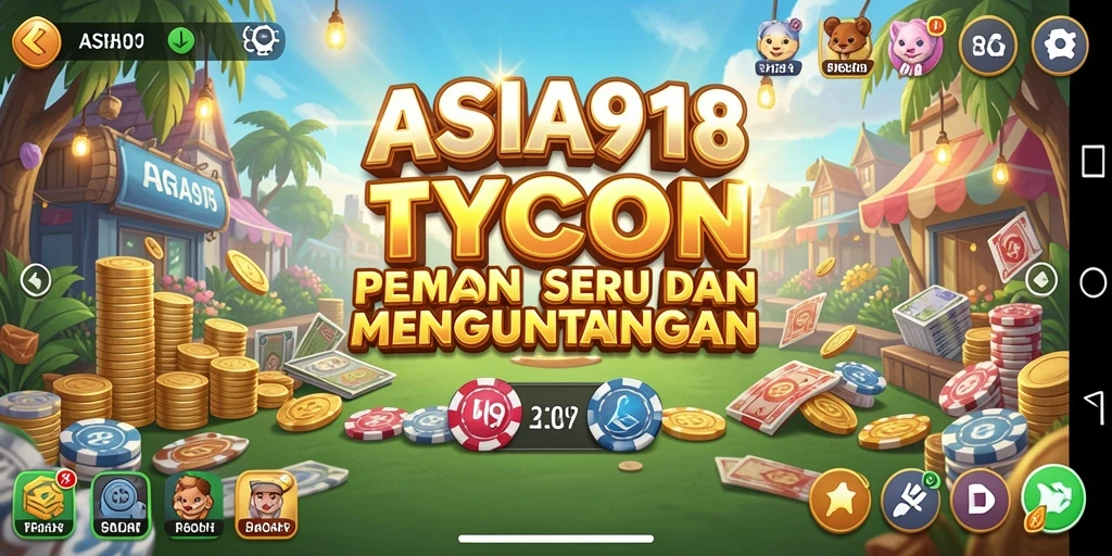 Screenshot utama ASIA918 menampilkan gameplay Tycoon yang seru.