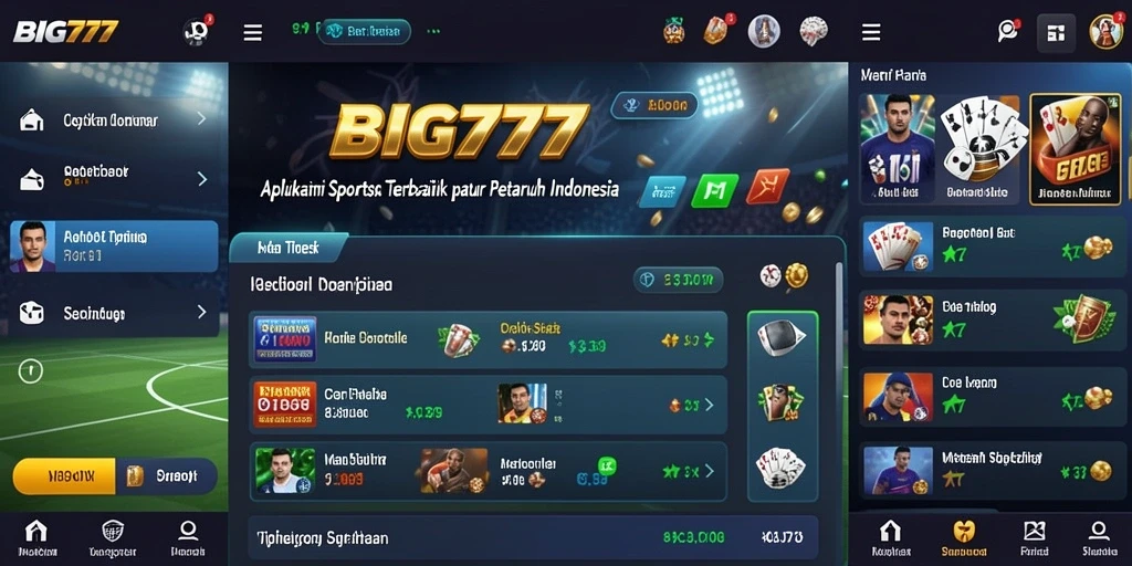 Tampilan screenshot gameplay Sportsbook di BIG777.