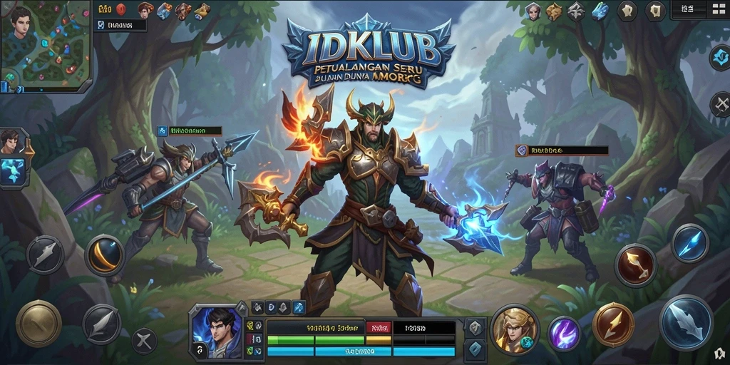 Gambaran visual menakjubkan dari gameplay MMORPG IDKLUB.