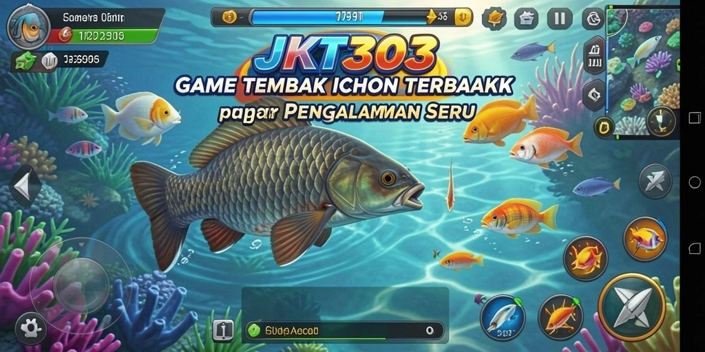 Tampilan gameplay seru Tembak Ikan di JKT303.