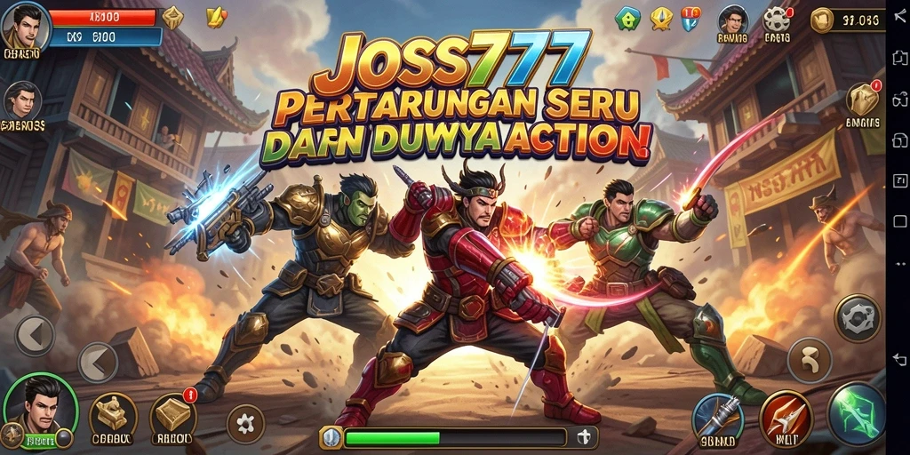 Tampilan gameplay JOSS777 yang penuh aksi dan seru.
