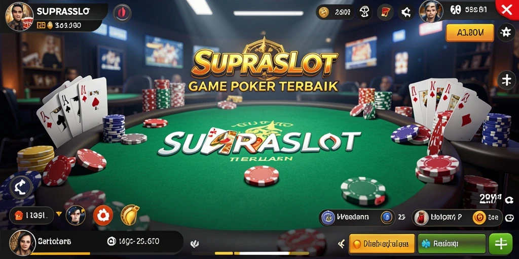 Gameplay Poker di SUPRASLOT yang menarik dan interaktif.