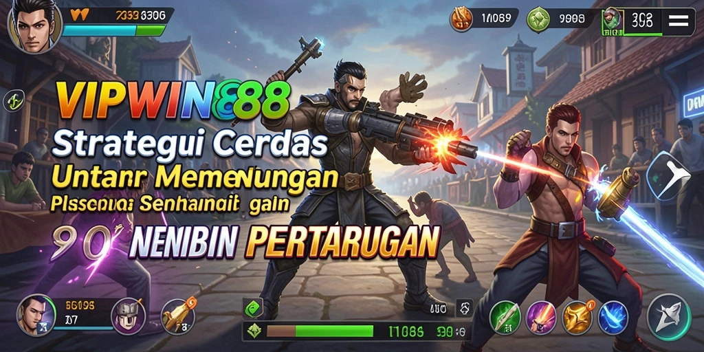 Tangkapan layar utama menunjukkan aksi Strategi mendebarkan dalam VIPWIN88.